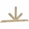 Ekena Millwork Saratoga Rough Sawn Timber Gable Bracket, Douglas Fir, 84"W x 31"H x 2"D x 4"F, 9/12 Pitch GBW084X31X0204SAR00RDF - alternate 2